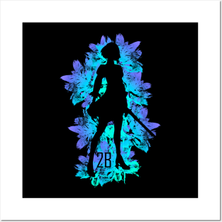 Blue Flowers - 2B Posters and Art